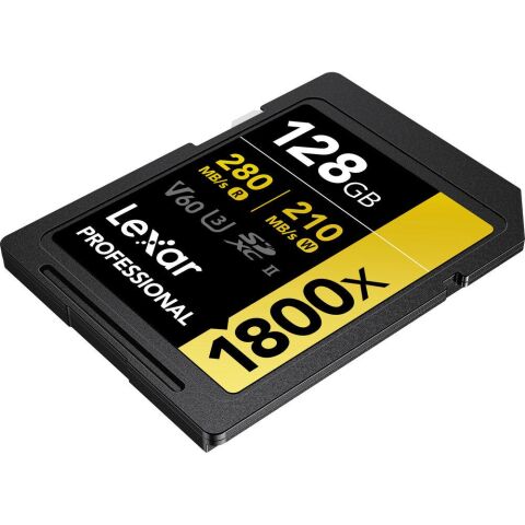 Lexar Professional 128GB 1800X 280 MB/s 4K V60 SDXC Hafıza Kartı