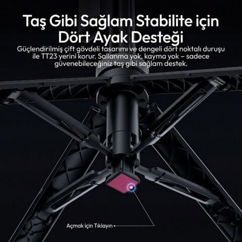 Ulanzi TT23M AI Otomatik Takip Manyetik Telefon Selfie Stick Tripod - T201