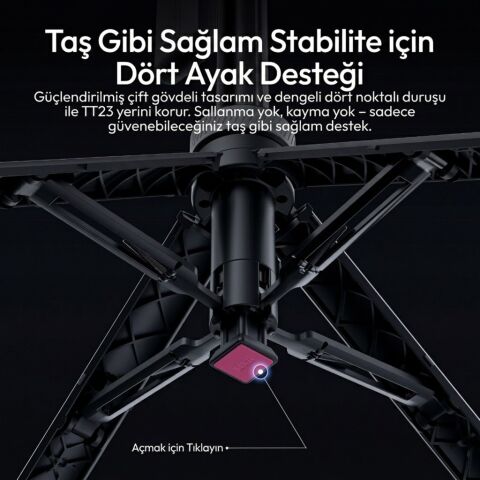 Ulanzi TT23M AI Otomatik Takip Manyetik Telefon Selfie Stick Tripod - T201