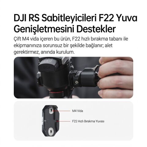 FALCAM F22 Quick Release Ronin Stabilizer Side Panel Yan Bağlantı Plakası - 2569B