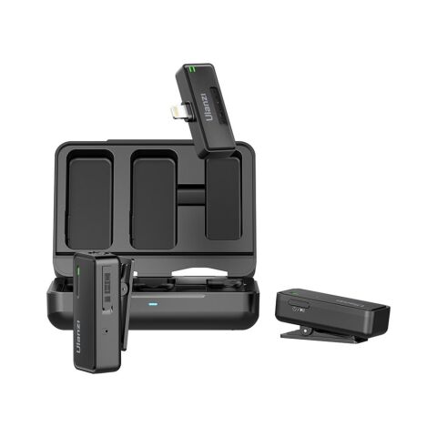 Ulanzi UW-MIC Kablosuz İkili Kayıt Yaka Mikrofonu - Lightning