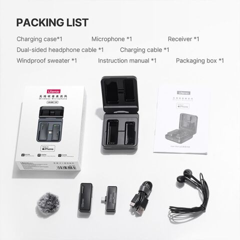 Ulanzi UW-MIC Kablosuz Kayıt Yaka Mikrofonu - Lightning