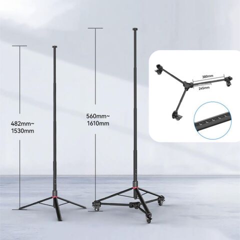 Ulanzi AT-03s Tripod & Dolly Stüdyo Seti - Çantalı