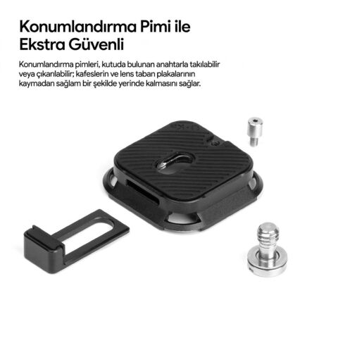 Ulanzi UKA09 Anti-Twist Quick Release Plate Uka Arca Uyumlu Kamera Montaj Plakası - C080