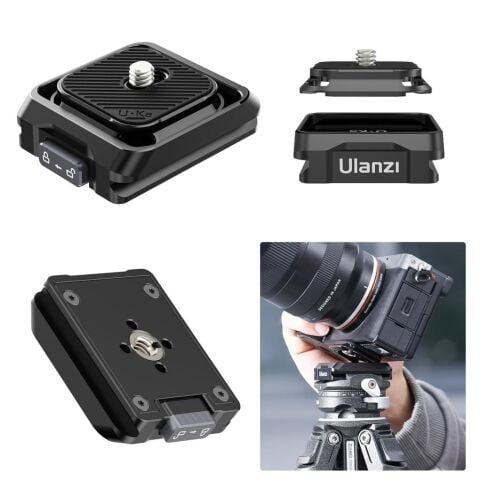 Ulanzi UKA02 Quick Release Plate 1/4'' Vidalı Kamera Montaj Plakası Uka Arca Uyumlu - C017