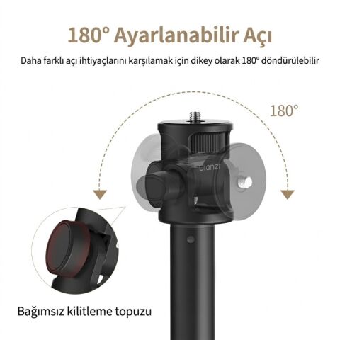 Ulanzi MT-79 2m Alüminyum Hızlı Açılır Tripod Işık Standı ve Işık Ayağı - T075GBB2