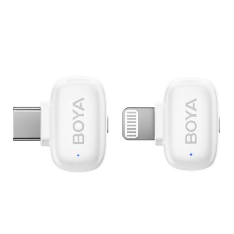 BOYA Mini Wireless Yaka Mikrofonu - Beyaz