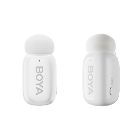 BOYA Mini Wireless Yaka Mikrofonu - Beyaz