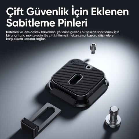 Ulanzi UKA07 Kamera Sırt Çantası Askı Klipsi Quick Release Aparatı 10kg - C035A
