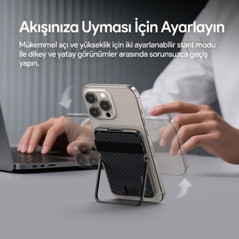 Ulanzi ML25 V2 MagLock Manyetik Kartlık Telefon Standı 4 Kart Kapasiteli - M095A