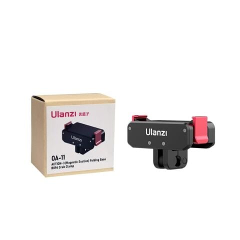 Ulanzi OA-11 Osmo Action 3/4/5 Uyumlu Manyetik Katlanabilir Çift Bağlantı Aparatı 2843A