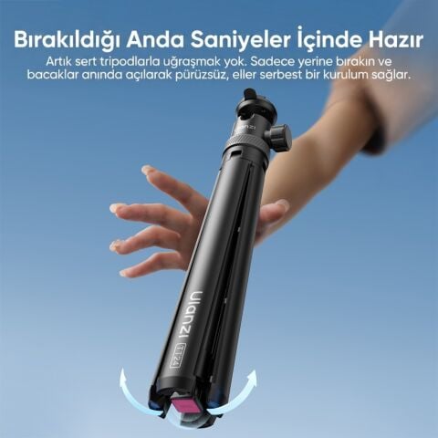 Ulanzi TT24 CKA 146cm Selfie Stick Tripod Kamera ve Telefon Uyumlu - S044A