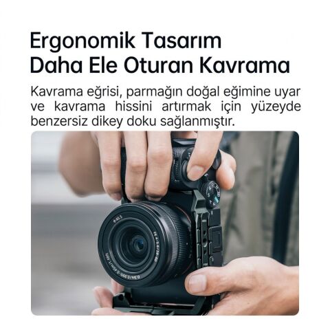 FALCAM F22 F38 F50 Quick Release Camera Cage A7C II Uyumlu Kamera Kafesi Siyah - C00B3A01B