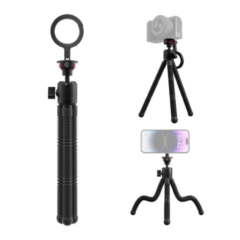 Ulanzi MT30 Mıknatıslı Karabinalı Esnek Tripod T137 - Siyah