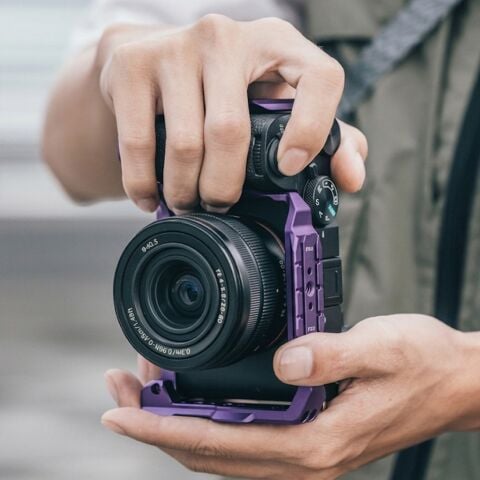 FALCAM F22 F38 F50 Quick Release Camera Cage A7C II Uyumlu Kamera Kafesi Mor - C00B3A01P