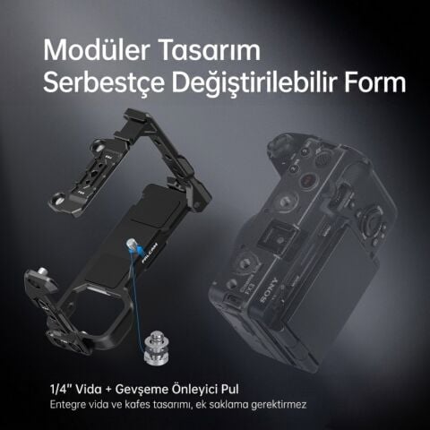 FALCAM F22 F38 F50 Quick Release V3 FX3 FX30 Uyumlu Modüler Kamera Kafesi Siyah - C00B2823B