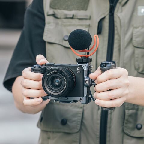 FALCAM F22 F38 F50 Quick Release Camera L Bracket A7C II Uyumlu Kamera L Aparatı Gri - C00B3A02B