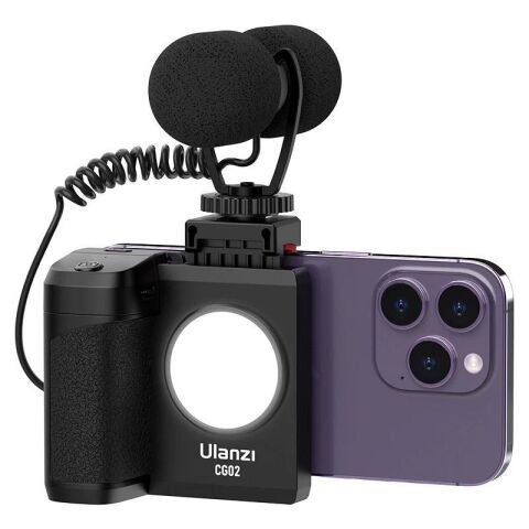 Ulanzi CG02 Kumanda ve Işıklı Telefon Kamera Tutacağı 3282B
