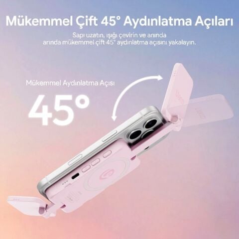 Ulanzi GL01 GlowUp Manyetik Telefon LED Dolgu Işığı Siyah - L288
