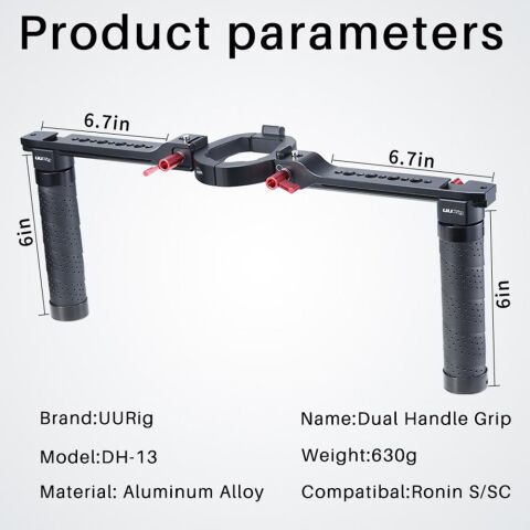 UURig DH13 Dji Ronin S SC Dual Handle Grip
