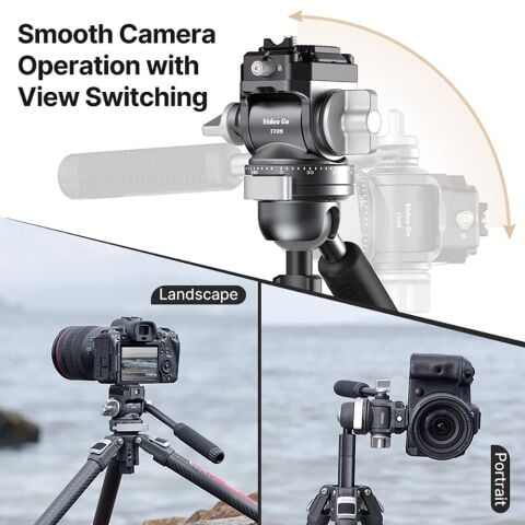 Ulanzi TT09 VideoGo Carbon Fiber Travel Video Tripod