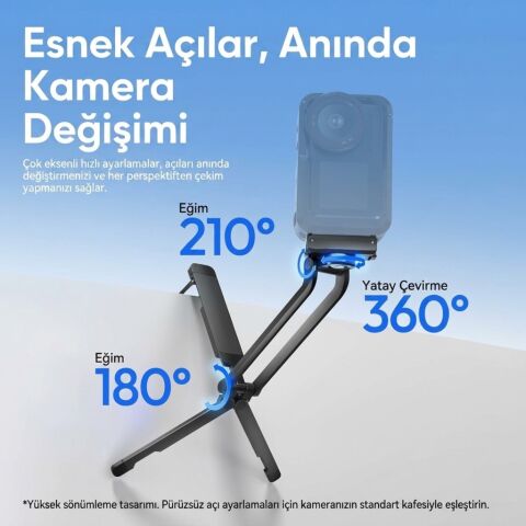 Ulanzi MA70 Osmo Action 3 4 5 Uyumlu Manyetik Aksiyon Kamera Tripodu - C115