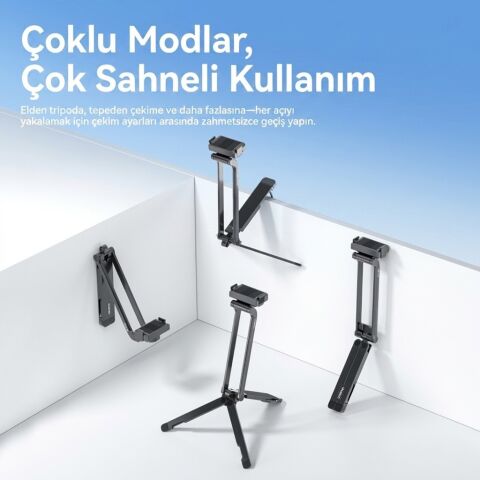 Ulanzi MA70 Osmo Action 3 4 5 Uyumlu Manyetik Aksiyon Kamera Tripodu - C115