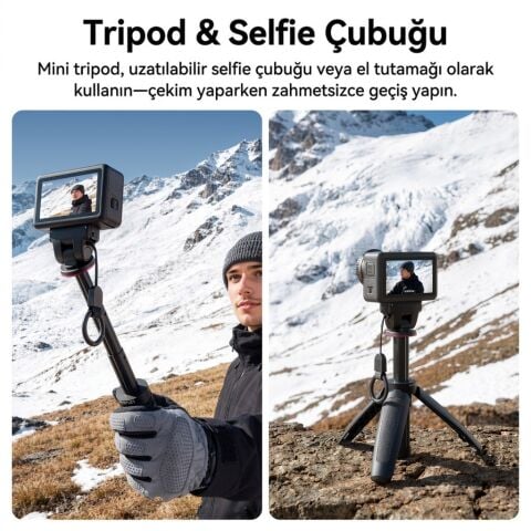 Ulanzi MT99 Manyetik Mini Tripod Selfie Çubuğu Action 6 ve Nano Uyumlu - S079