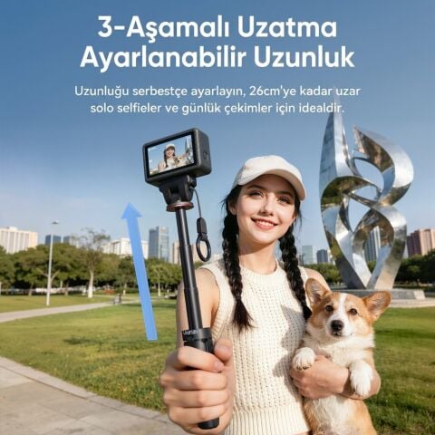 Ulanzi MT99 Manyetik Mini Tripod Selfie Çubuğu Action 6 ve Nano Uyumlu - S079