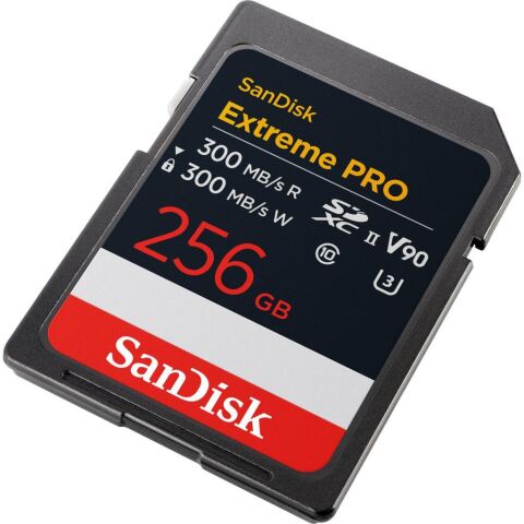 SanDisk Extreme PRO 256GB V90 300MB/s UHS-II SDXC Hafıza Kartı - SDSDXDM-256G-GN4IN