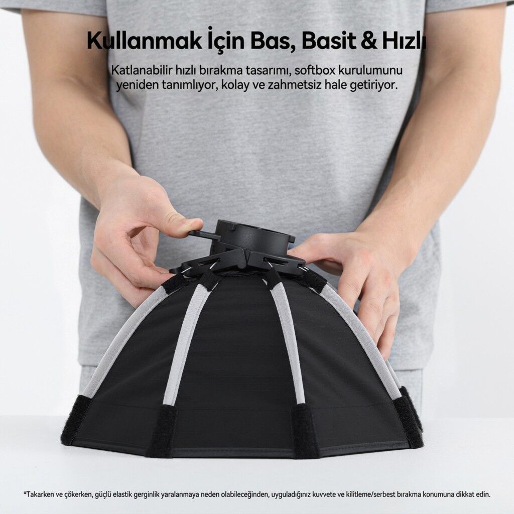 Ulanzi FOLD QS30 30cm Mini Bowens Mount Gridli Octagonal Softbox - L304