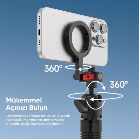Ulanzi MT30 Telefon ve Kamera Uyumlu Manyetik Esnek Tripod - T176