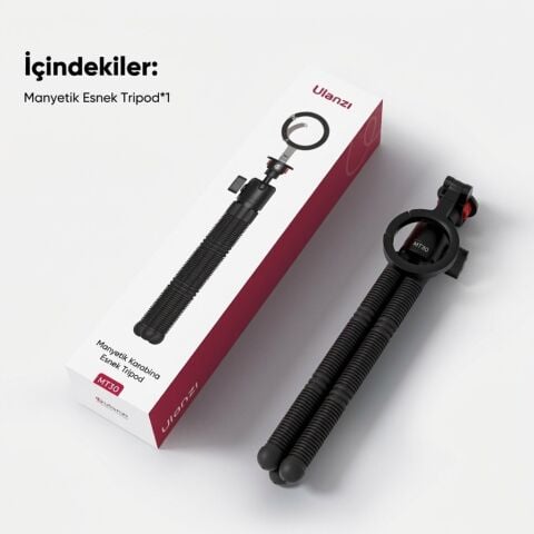 Ulanzi MT30 Telefon ve Kamera Uyumlu Manyetik Esnek Tripod - T176