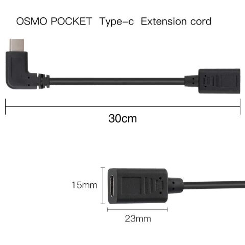 Dji Osmo Pocket Type-c Uzatma Kablosu