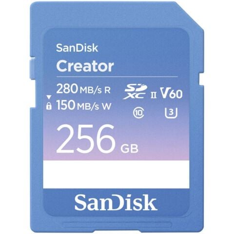 SanDisk Creator 256GB V60 280MB/s UHS-II SDXC Hafıza Kartı - SDSDXEP-256G-GNCIS