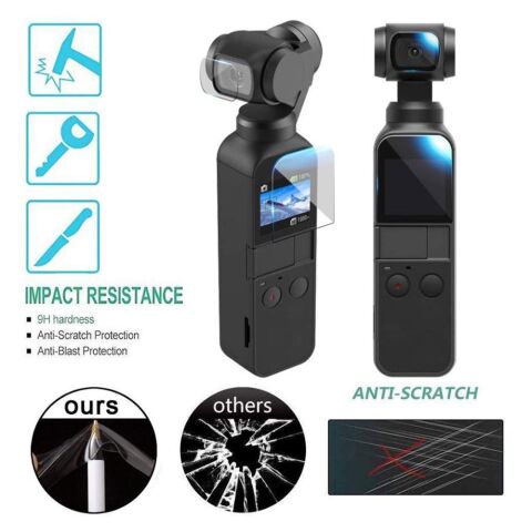 Dji Osmo Pocket Ekran ve Lens Koruyucu Jelatin