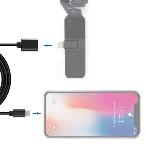 Dji Osmo Pocket Lightning Uzatma Kablosu