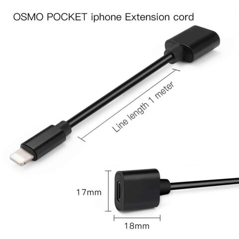 Dji Osmo Pocket Lightning Uzatma Kablosu