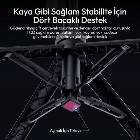 Ulanzi TT23 163cm Yapay Zeka Takipli Hızlı Açılır Selfie Telefon Tripodu V2 - T168A