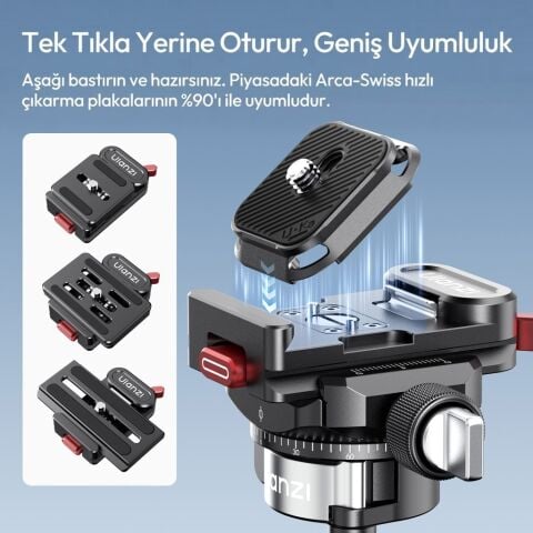 Ulanzi UKA12 UKA Pro Arca Uyumlu Quick Release Kamera Montaj Kiti - C106
