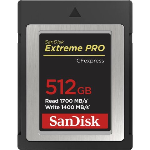 SanDisk Extreme PRO 512GB 1700MB/s CFexpress Type B Hafıza Kartı - SDCFE-512G-GN4NN