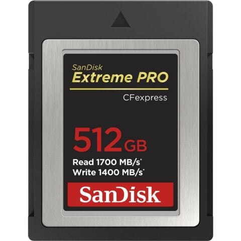 SanDisk Extreme PRO 512GB 1700MB/s CFexpress Type B Hafıza Kartı - SDCFE-512G-GN4NN