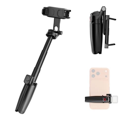 Ulanzi JJ21 Mini 3 in 1 Selfie Monopod Telefon Tutucu Tripod ve Kumandalı Grip - T184