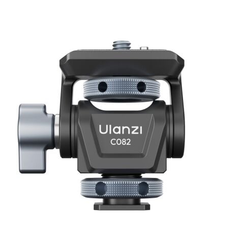 Ulanzi EA04 Adjustable Damping Ball Head Cold Shoe LED Işık ve Monitör Adaptörü - C086