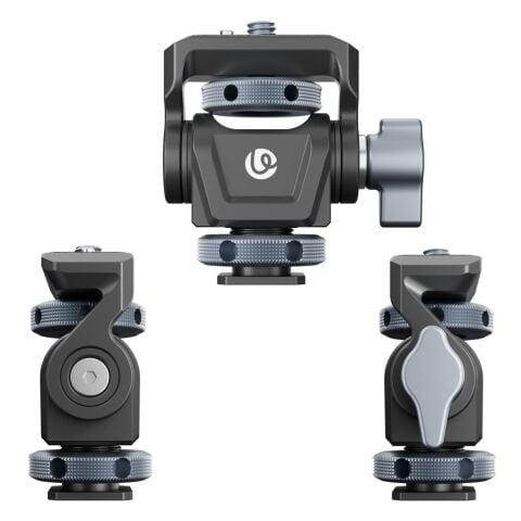 Ulanzi EA04 Adjustable Damping Ball Head Cold Shoe LED Işık ve Monitör Adaptörü - C086