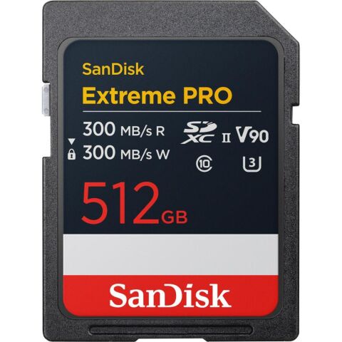 SanDisk Extreme PRO 512GB V90 300MB/s UHS-II SDXC Hafıza Kartı - SDSDXDM-512G-GN4IN