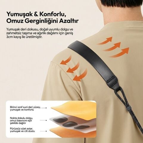 Ulanzi CSS2 U-Snap Lite Kamera Omuz Askısı Frost Green Yeşil - B199