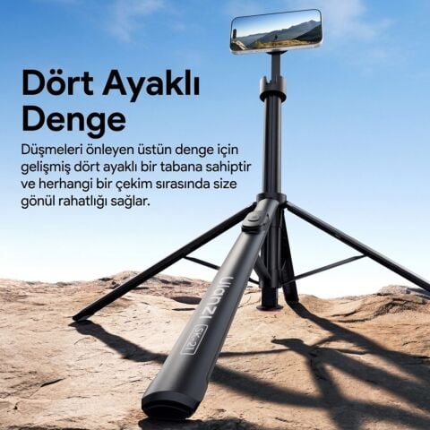 Ulanzi SK-21 180cm Manyetik Auto-Open Selfie Monopod Tripod Siyah - M103