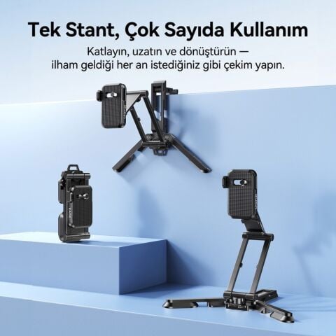 Ulanzi CO81 Çok Açılı Profesyonel Kamera Standı ve Masaüstü Tripod - C104