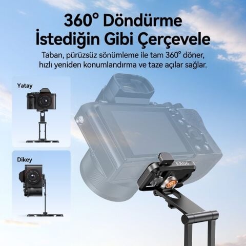 Ulanzi CO81 Çok Açılı Profesyonel Kamera Standı ve Masaüstü Tripod - C104